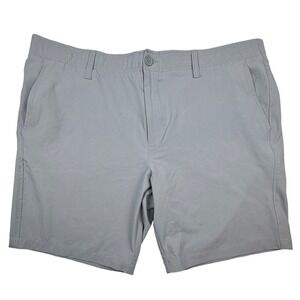 Under Armour Mens Gray Performance Golf Shorts Size 42 Stretch Flat Front